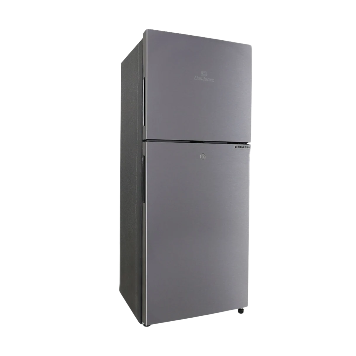 Dawlance 9160LF Chrome Pro Top Mount Refrigerator Hairline Silver