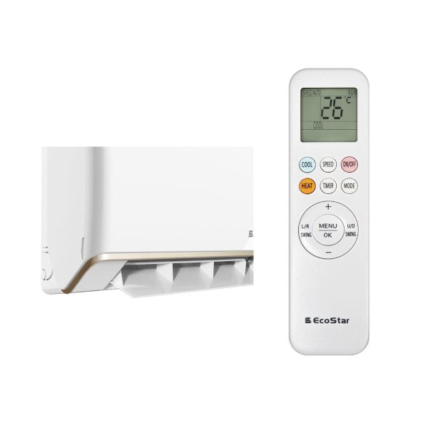 Ecostar 1 Ton ES-12DU01WG Duke Inverter R32 Heat & Cool Air Conditioner