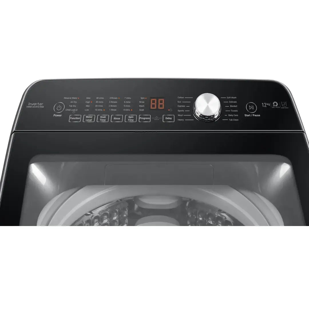 Haier HWM120-B1678S8 Top Load Washing Machine 12Kg