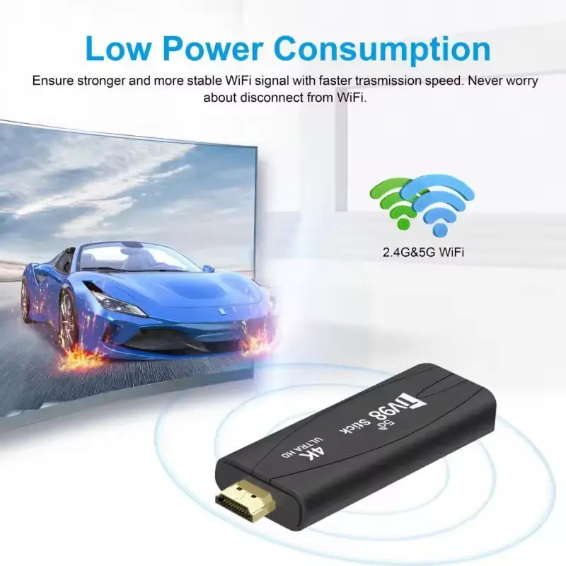 TV Box 98 Smart Stick Android 12.1 4K HD 2GB & 16GB