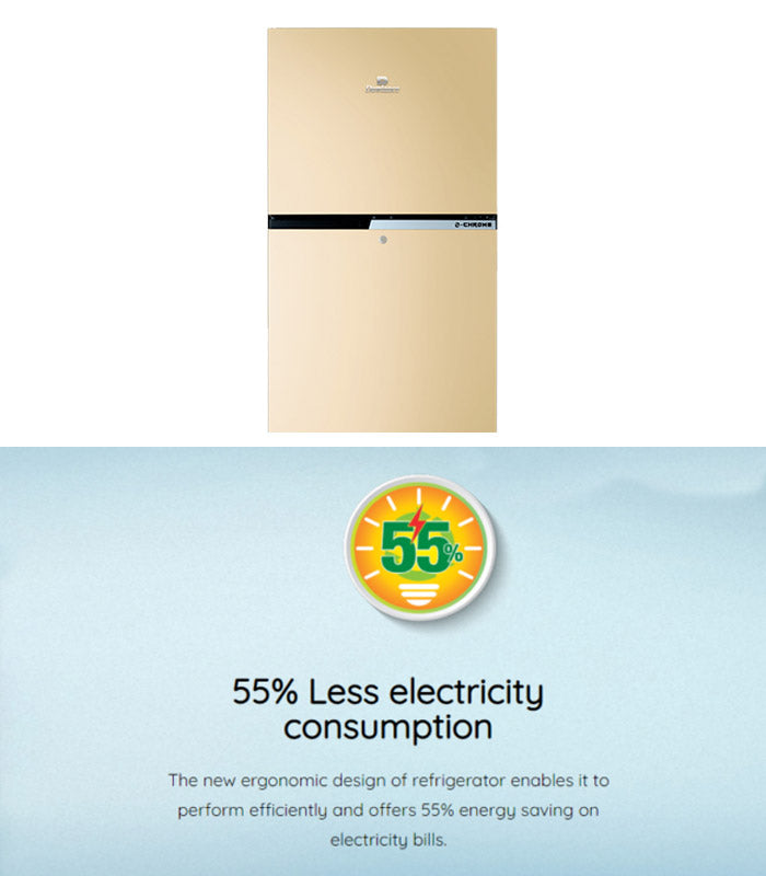 Dawlance 9173 WB e-Chrome Refrigerator Metallic Gold