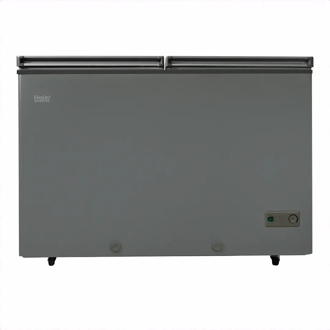 Haier HDF-385IG Double Door Inverter Deep Freezer Grey