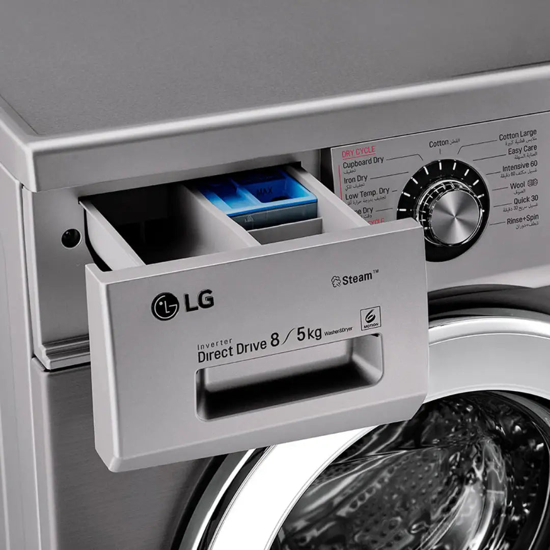 LG Front Load Washer & Dryer FH4G6TDG6 (8/5 Kg)