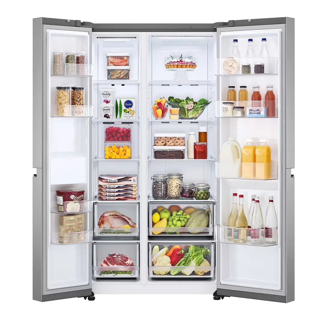 LG 647 Liter Side By Side Free Standing Refrigerator Top Model
