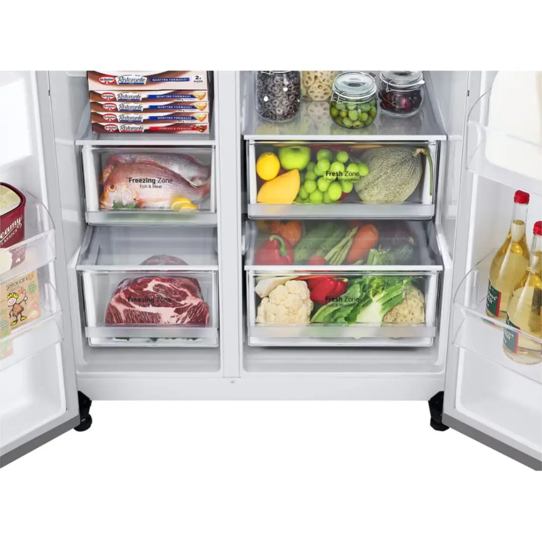 LG 647 Liter Side By Side Free Standing Refrigerator

