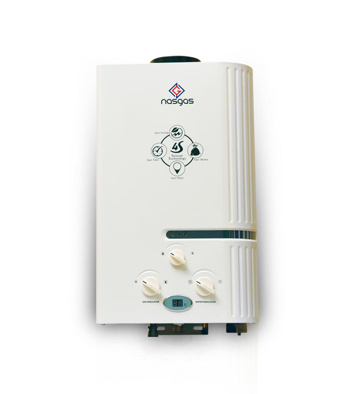 Nasgas Instant Glass Geyser 6 Liter