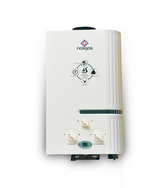 Nasgas Instant Glass Geyser 6 Liter
