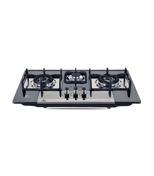 Nasgas DG-222 BK Kitchen Hob (Steel Top)